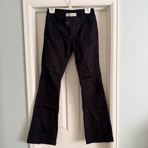 BKE casuals Mollie black low rise boot cut pants 26